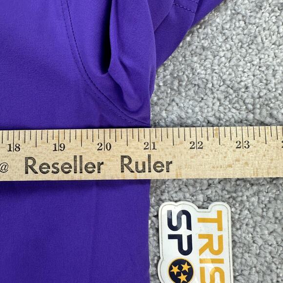 Nike Pullover Mens Small Purple 1/4 Zip Hooded Football Coaches Jacket FJ9548 - Picture 12 of 12